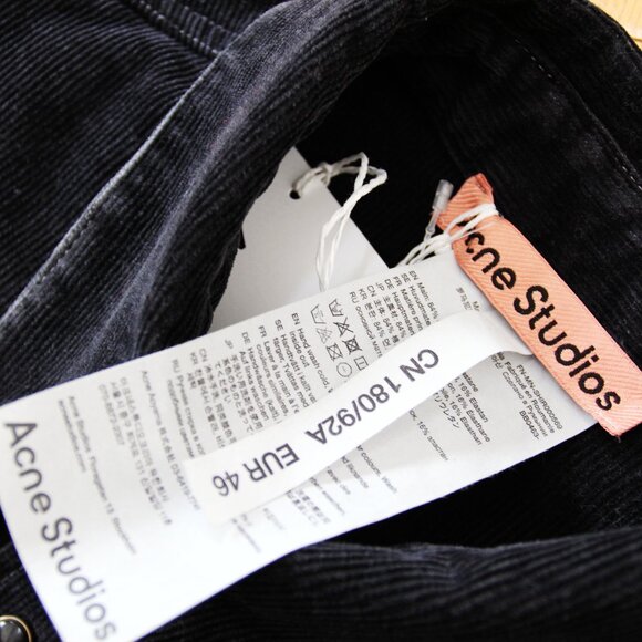 BNWT AW23 ACNE STUDIOS CORDUROY BUTTON-UP SHIRT 46 & 52 - Picture 9 of 11